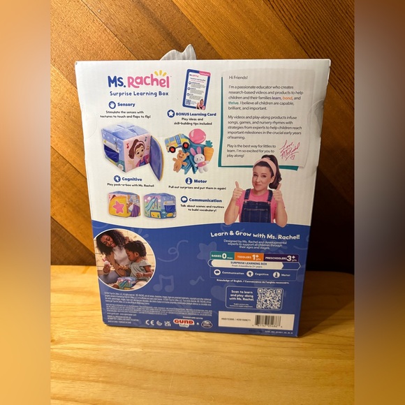 Ms. Rachel Surprise Learning Box Plush Sensory Toy New Sealed Ages 3 Months+ - Picture 10 of 12